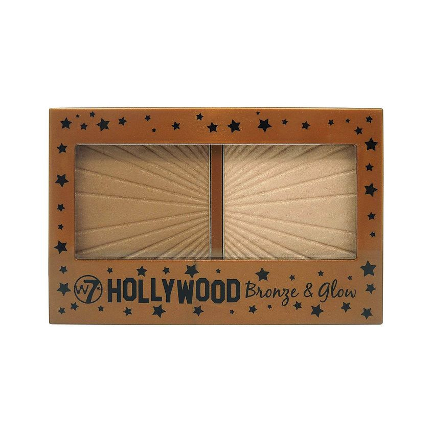 W7 Бронзер и хайлайтер для лица Hollywood Bronze & Glow 13 г #1