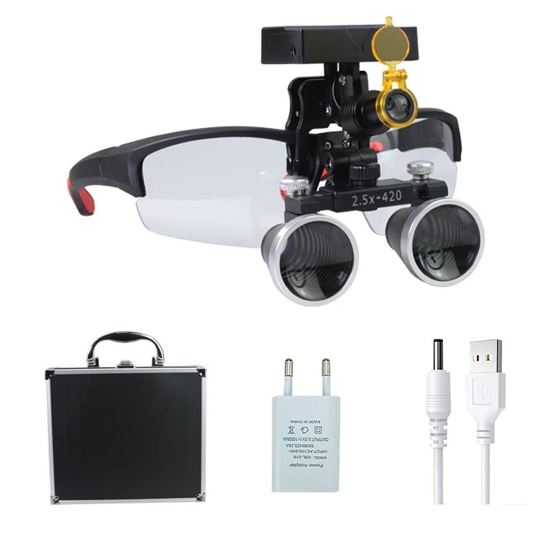 Бинокуляры медицинские 2.5/3.5 (стоматологические) с подсветкой в ...