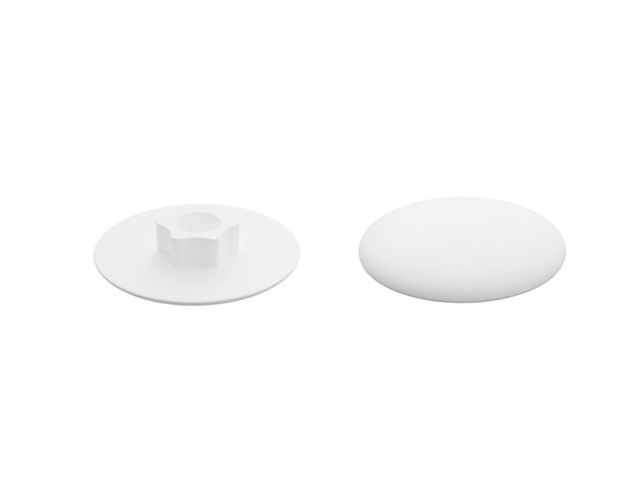 Заглушка для конфирмата декоративная белая STARFIX 50 штук (SMZ1-94527-50)  #1