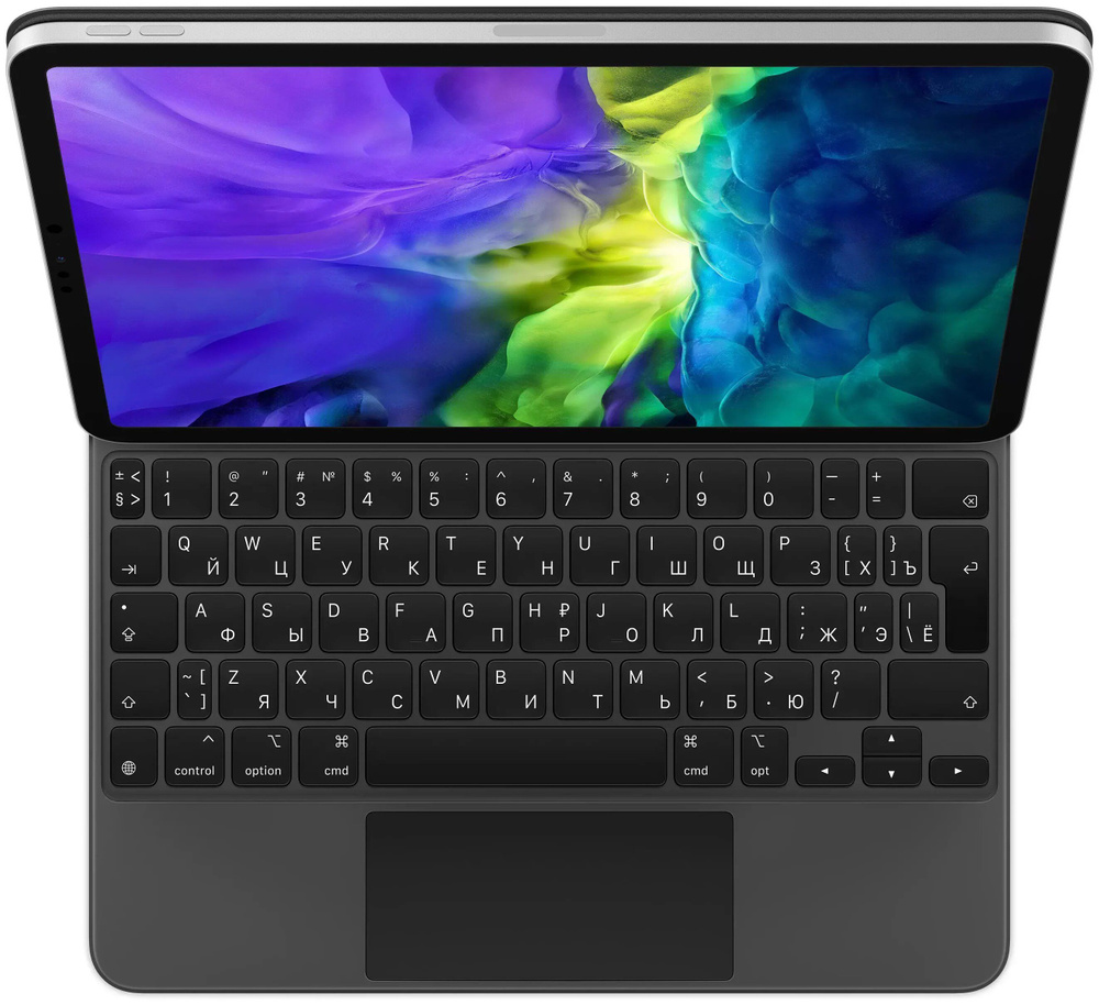 Беспроводная клавиатура Apple Magic Keyboard для iPad Pro 11 (С гравировкой), Черный  #1