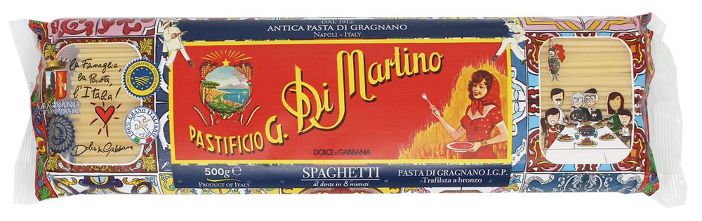 В заказе 1 штука: Макароны коллекция D&G Ди Мартино из Граньяно спагетти Ди Мартино м/у, 500 г  #1