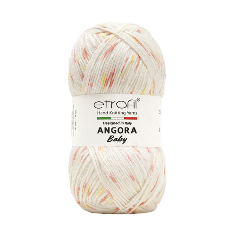 5 мотков Пряжа Etrofil Angora Baby 50% Полиамид, 35% Вискоза, 15% Ангора 50 гр. - 150 м. Цвет SW002  #1