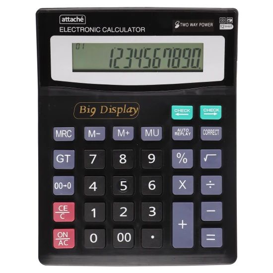 Калькулятор настольный, 12 разрядов, питание двойное, 192*148*33 мм, 1 шт. в заказе  #1