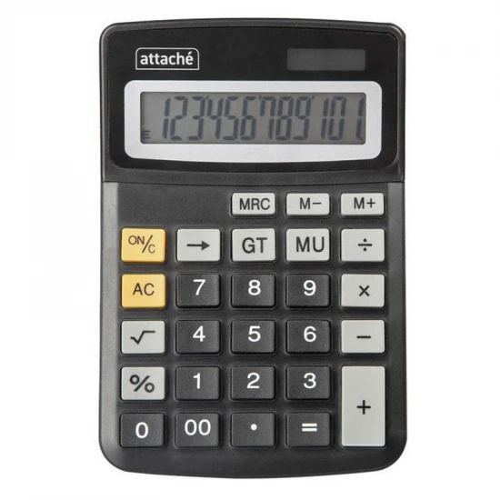 Калькулятор карманный, 12 разрядов, питание двойное, 153*103*32 мм, 1 шт. в заказе  #1