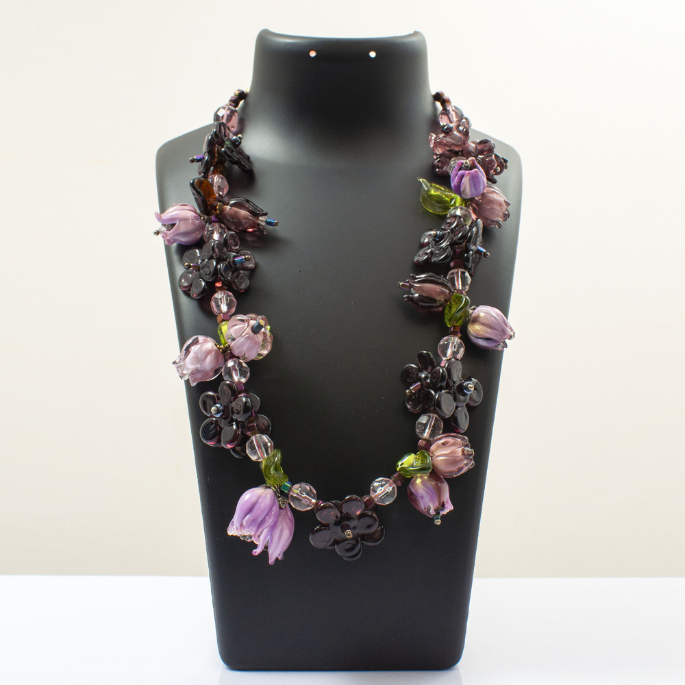 Бусы из муранского стекла ручной работы. - купить с доставкой по ...