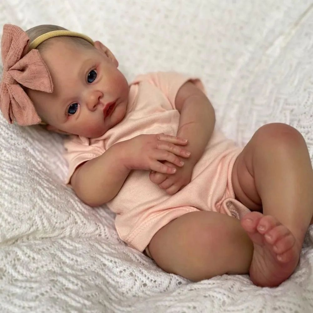 Кукла реборн 48см Cokela Корпус из мягкой ткани Reborn Doll #1