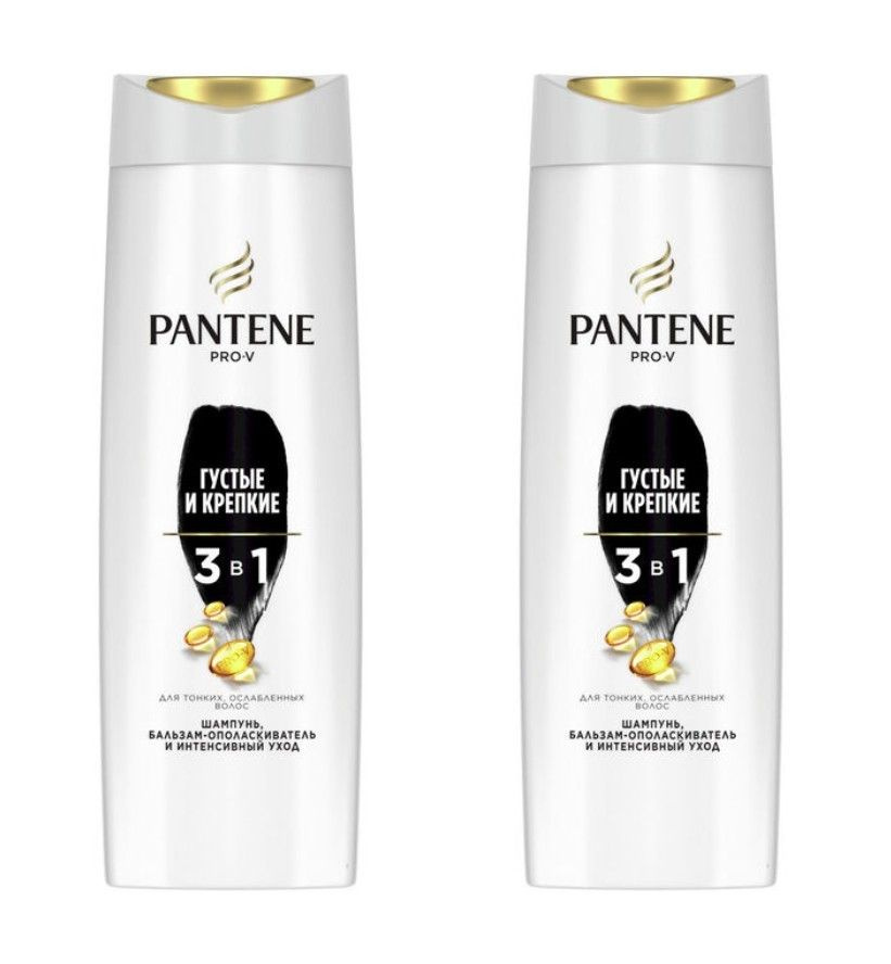 Pantene Шампунь для тонких и ослабленных волос Густые и крепкие, 360 мл, 2 шт  #1