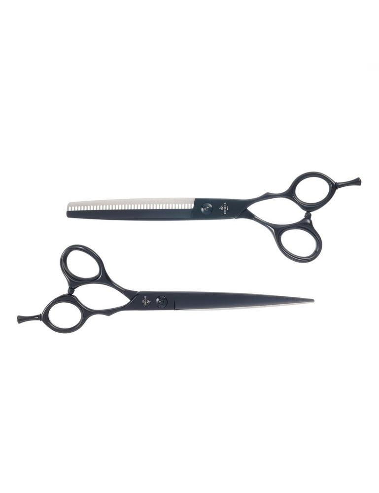 Набор парикмахерских эргономичных ножниц DEWAL PRO BARBER STYLE NEON: прямые и филировочные (30 зубцов) #1