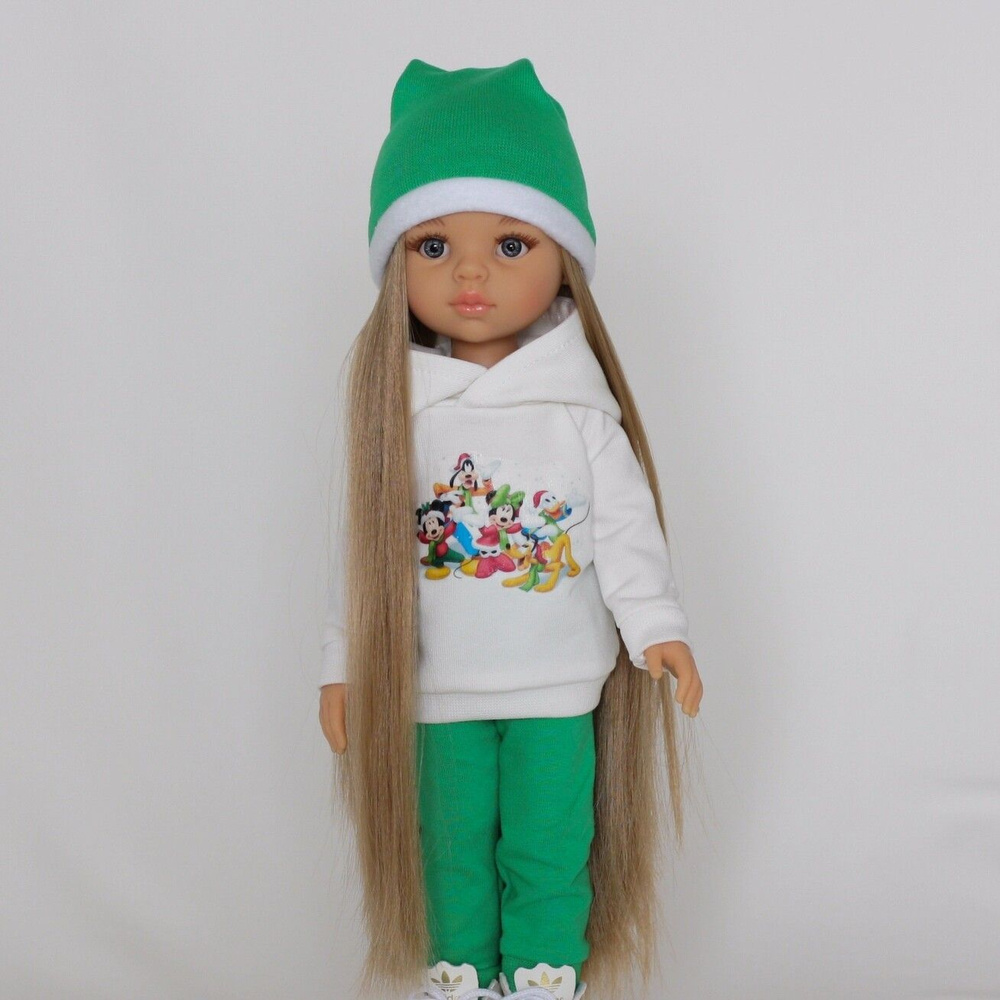 Одежда/аксессуары для кукол Паола Рейна (Paola Reina) 32-34 см, Новогодний костюм + колпак.  #1
