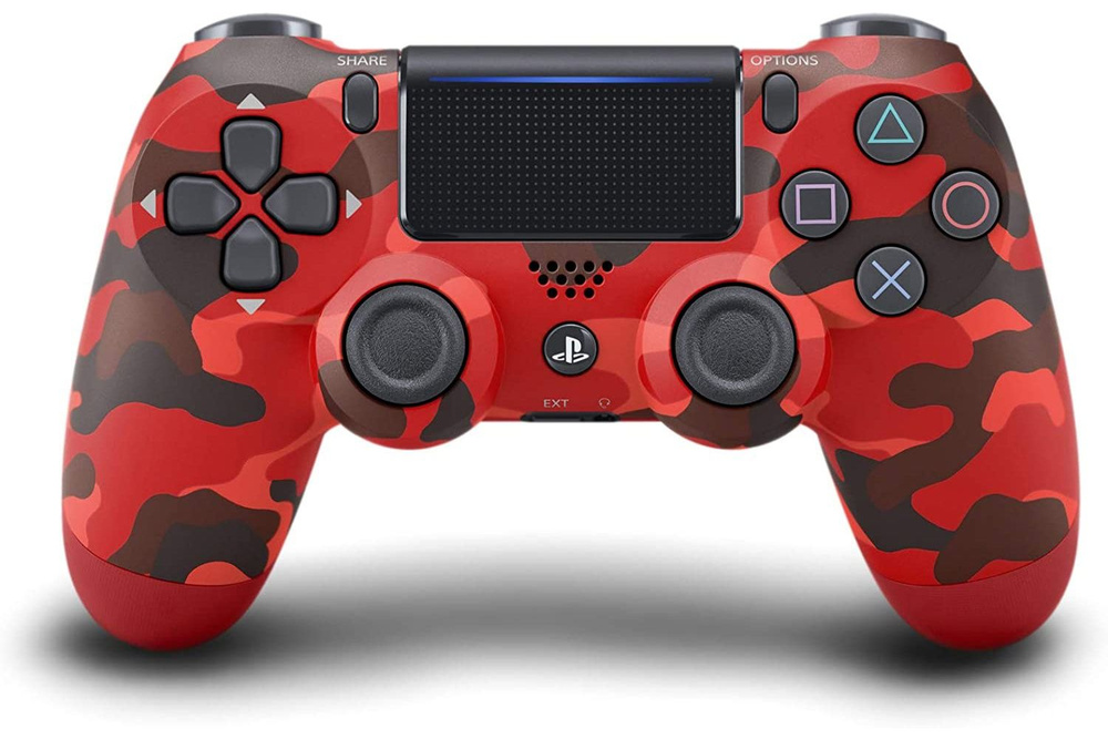 Геймпад Sony DualShock 4 v2 PS4 / Геймпад PS4 / Джойстик PS4 / Красный камуфляж  #1