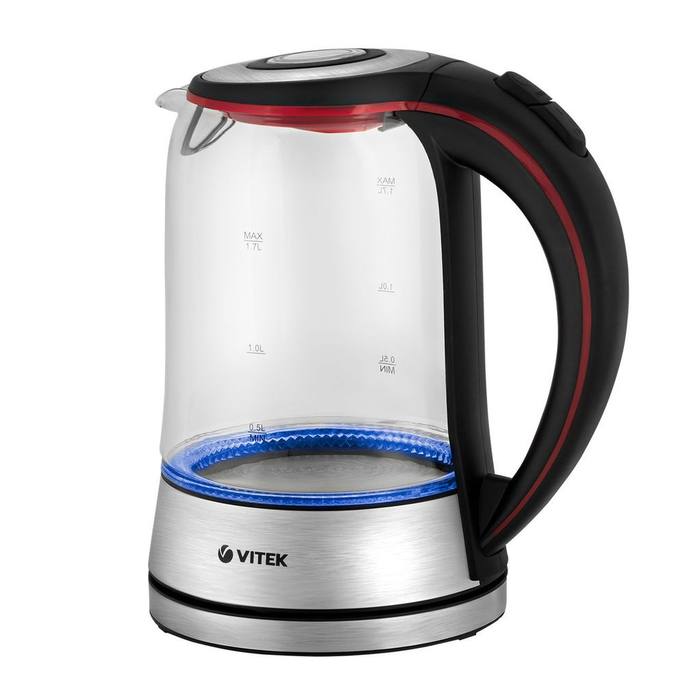 VITEK Электрический чайник VT-7009 TR, серебристый #1