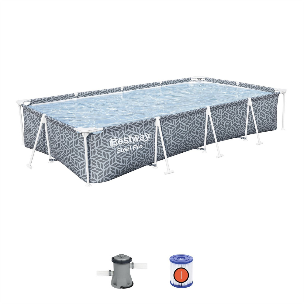 Бассейн каркасный Bestway Steel Pro, 366х201x66 см, 4000 л, фильтр-насос  #1