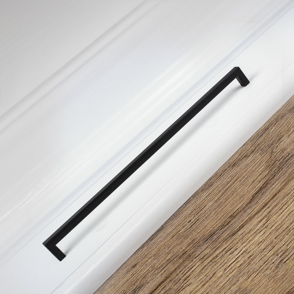 Ручки для мебели ОФК 2105, скоба 320 мм, черный матовый. Комплект из 4 штук  #1