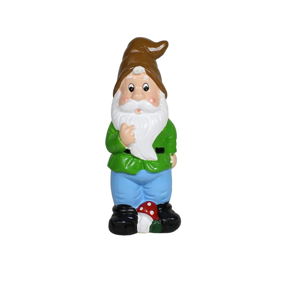 Новогоднияигрушка гномик. Гарольд - гном. Фигурка садового гнома. Гном 11. Игрушка гном набивная 27 см 7633512.