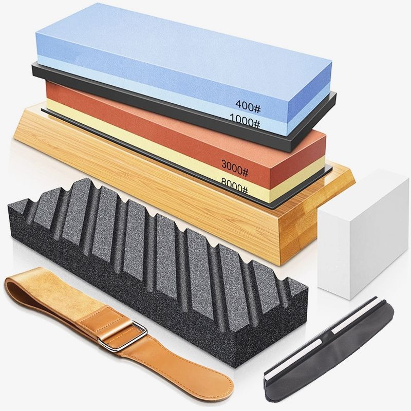 Лучшие камни для ножей. Kerye professional Japanese Whetstone Sharpener. Точильный камень для ножей. Набор камней для заточки ножей. Ручной точильный камень.