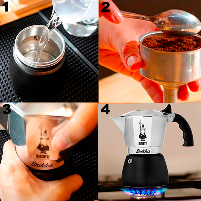 Кофеварка для газовой плиты Bialetti Brikka