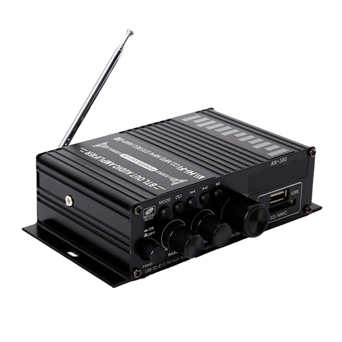 УсилительBluetoothAK380HiFiAudioКараоке2-КанальныйДомашнийКинотеатр
