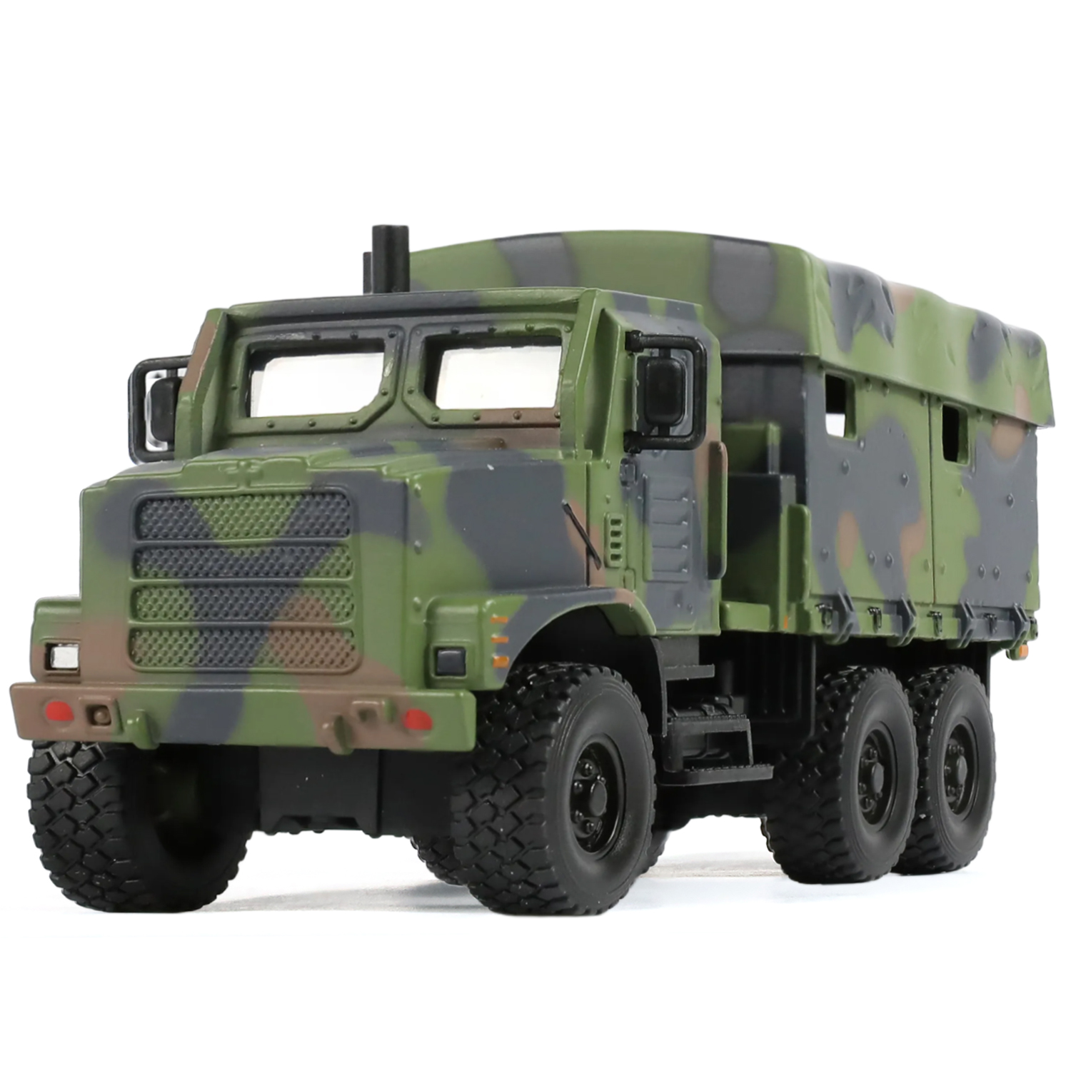 Тактическийвоенныйгрузовик1:64MTVRMK23,металлическаямодельбронированноймашины(камуфляжзелёный),коллекционнаямодельилиподарок