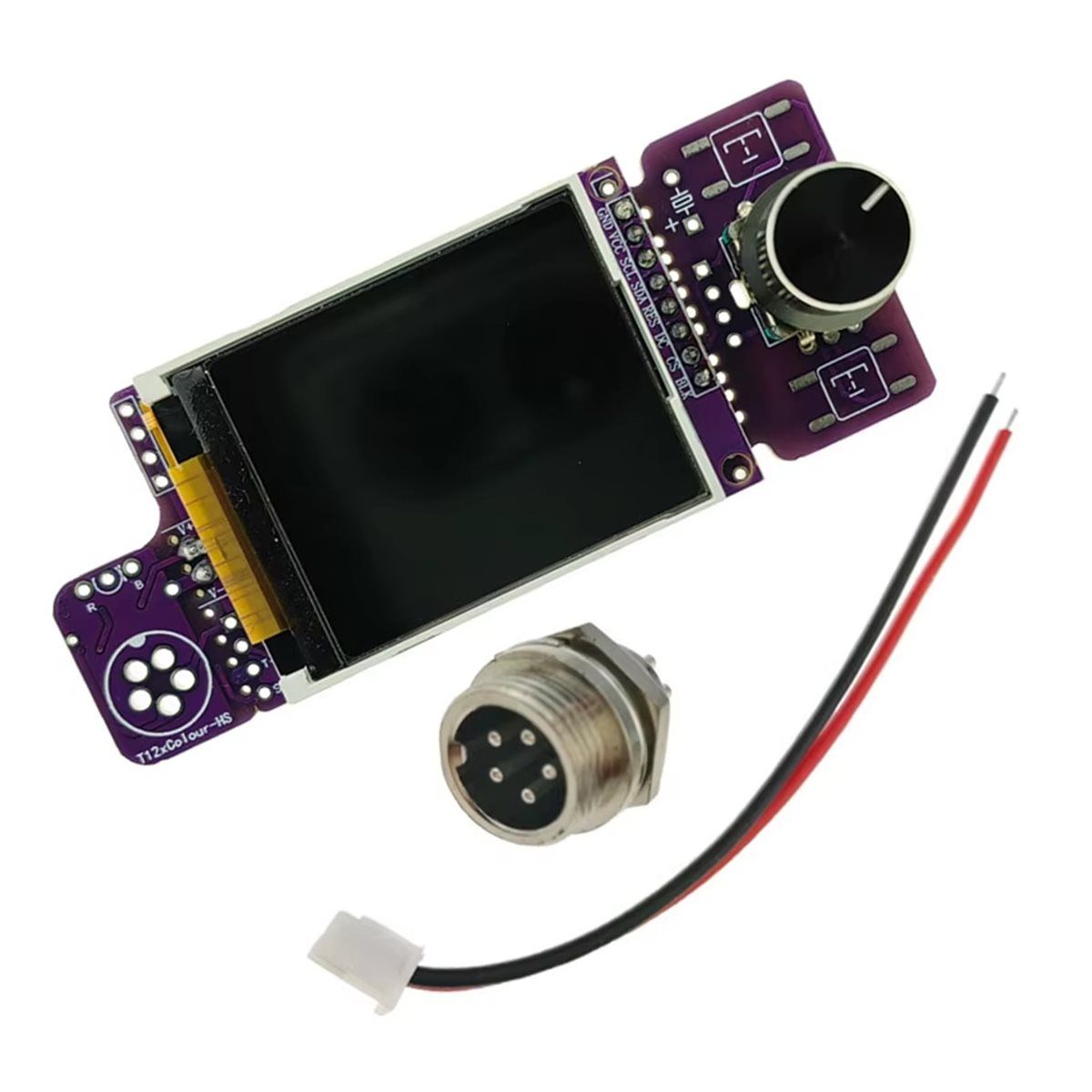 ПаяльникT12СКонтроллеромSTCV2.3,1,8-ДюймовыйTFT-LCD,НаборДляСамостоятельной