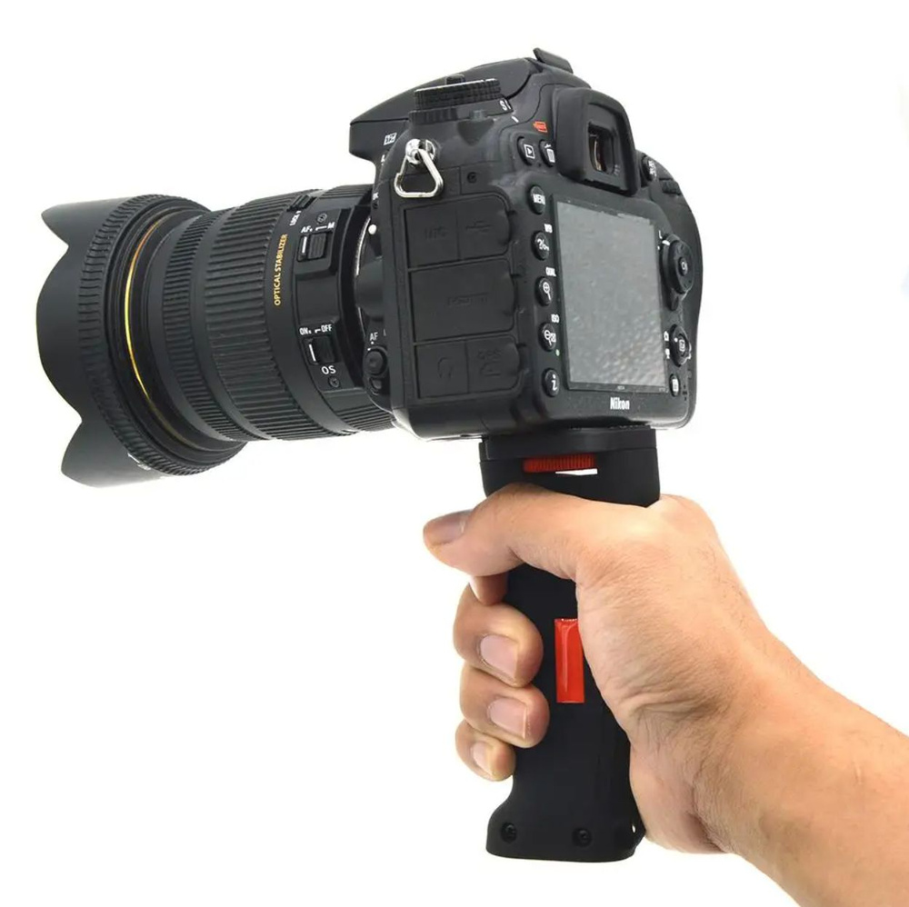 Держатель для фотоаппарата экшн-камеры, ручной портативный штатив для камеры  #1