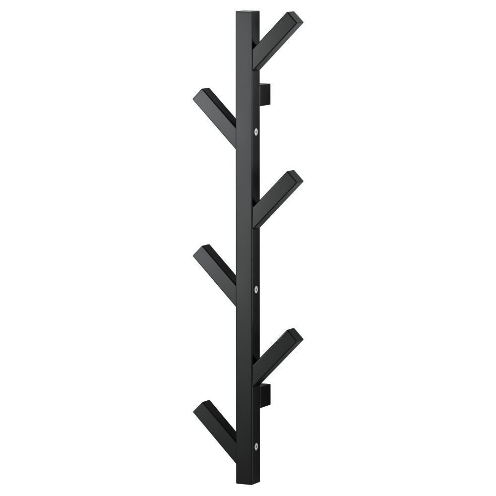 Вешалка настенная ЧУСИГ IKEA TJUSIG 78 см черная #1
