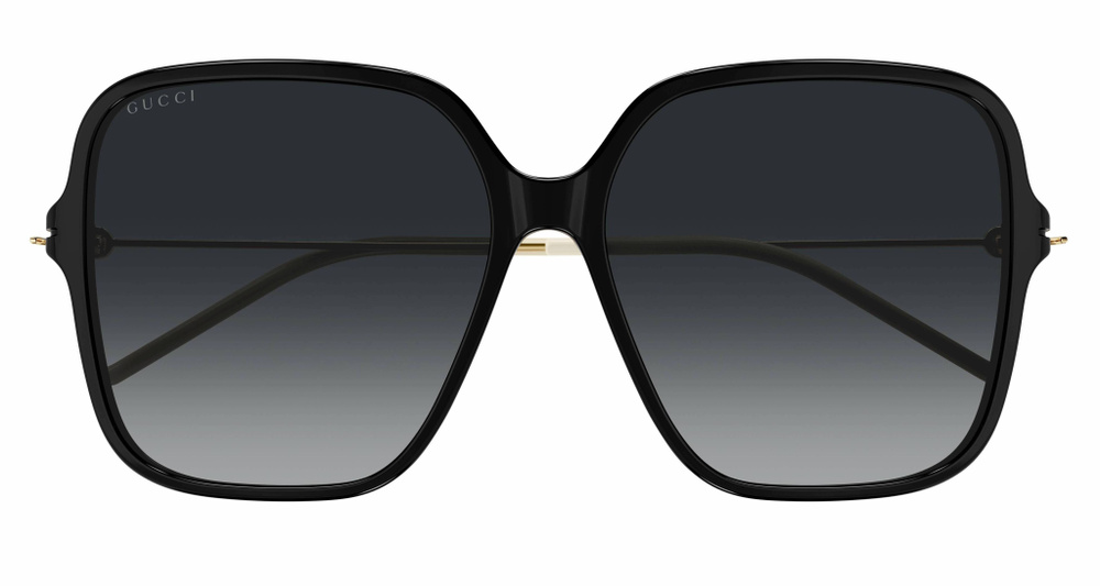 Мужские и женские солнцезащитные очки Gucci GG1267S 001, цвет: черный, цвет линзы: серый, бабочка, пластик #1