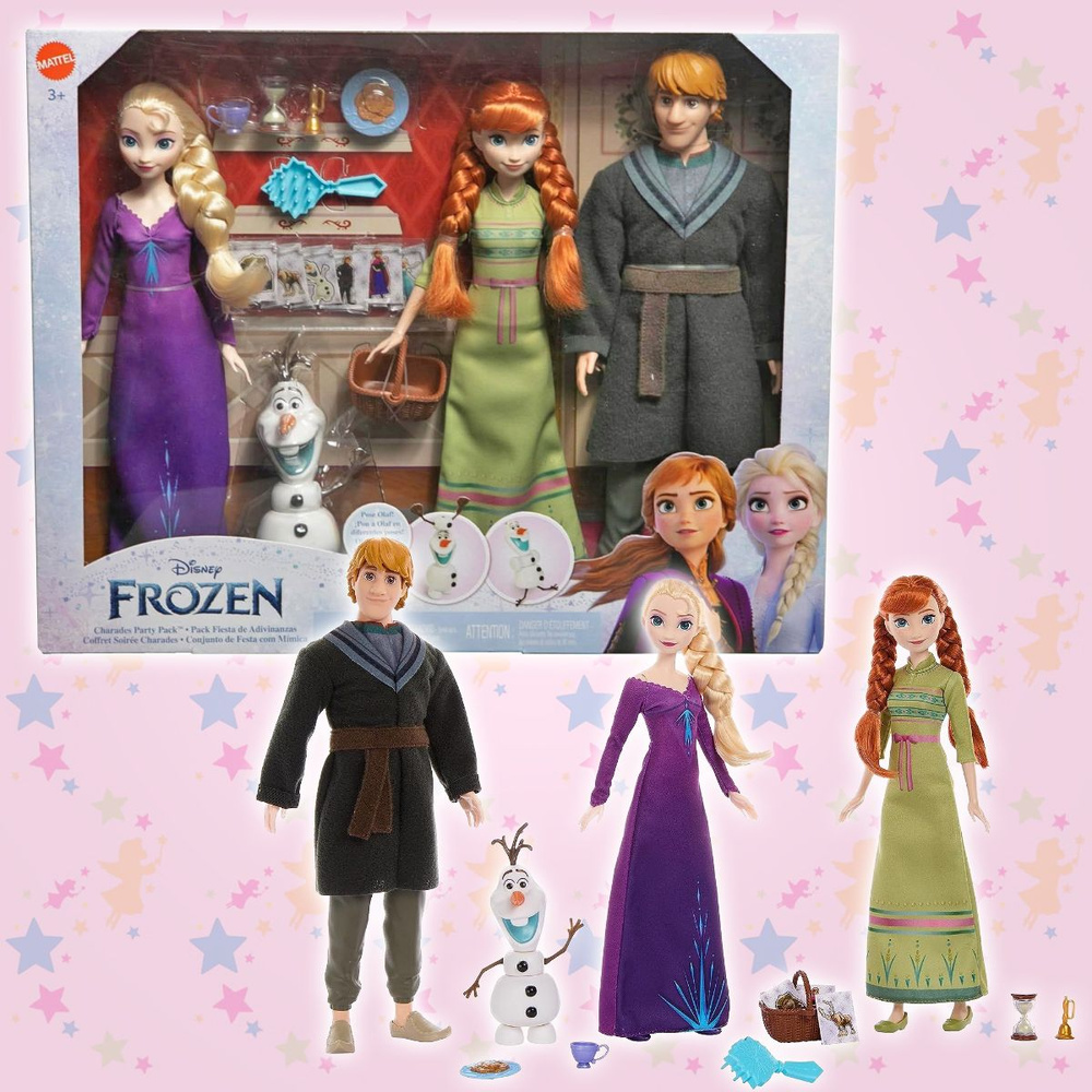 Набор кукол Холодное сердце Анна, Эльза, Кристоф и фигурка Олафа  #1