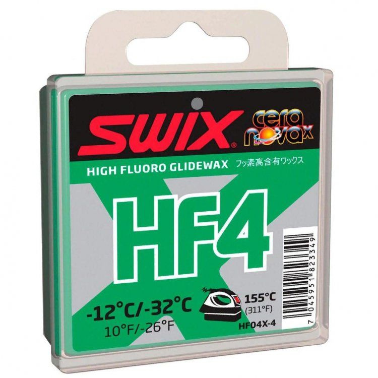 ПАРАФИН SWIX HF4X Green -12C / -32C 40 гр, #1