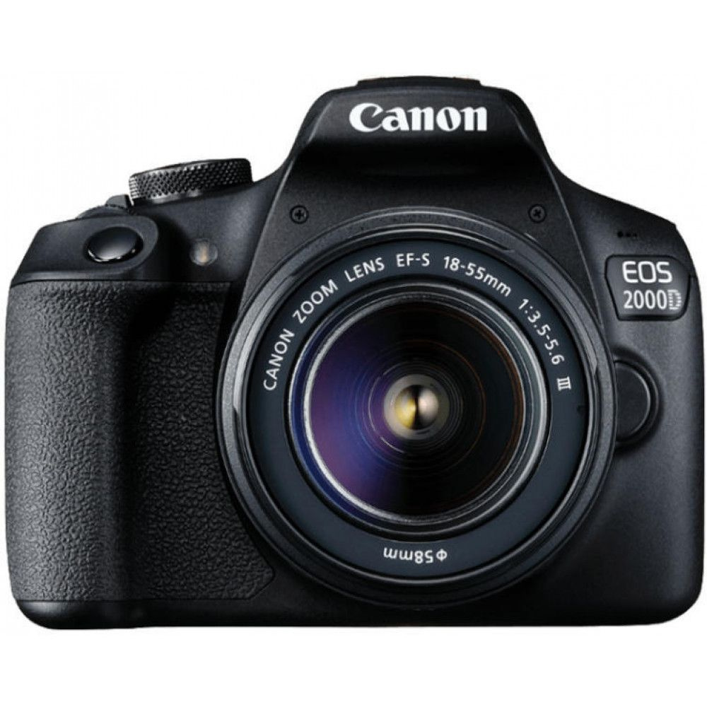 Фотоаппарат Canon EOS 2000D Kit EF-S 18-55mm f/3.5-5.6 III, черный #1