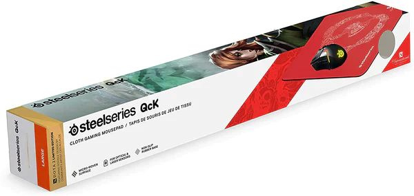 SteelSeries Игровой коврик для мыши QcK Large Dota 2 TI9 Edition, L, красный  #1