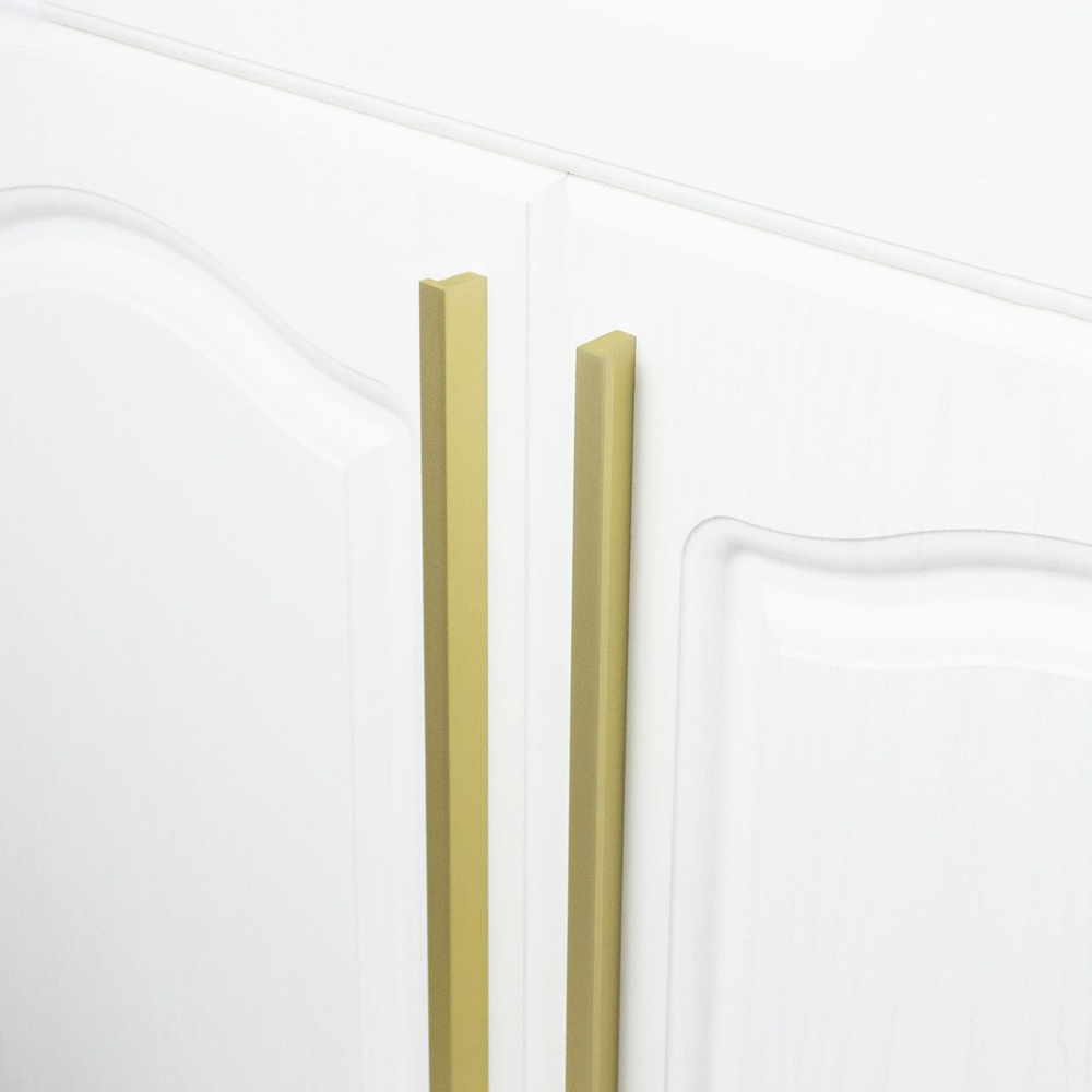 Ручка мебельная Berta, Испания, матовое золото 18К, 1200 мм, 384-384-384  #1