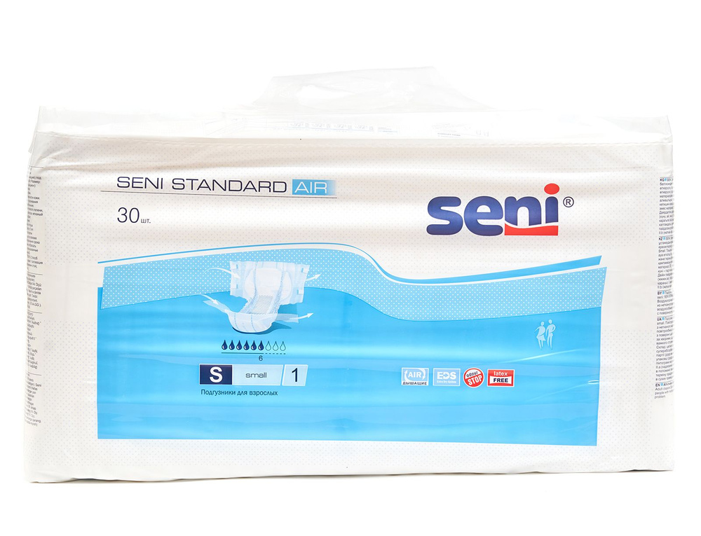 Подгузники для взрослых Seni Standart Air S, 30шт. #1