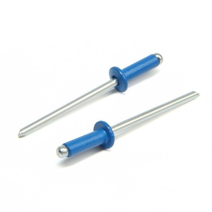 Заклёпки ТУНДРА krep, вытяжные, алюминий-сталь, 3,2х8 мм, синие, 3 набора по 50 штук  #1