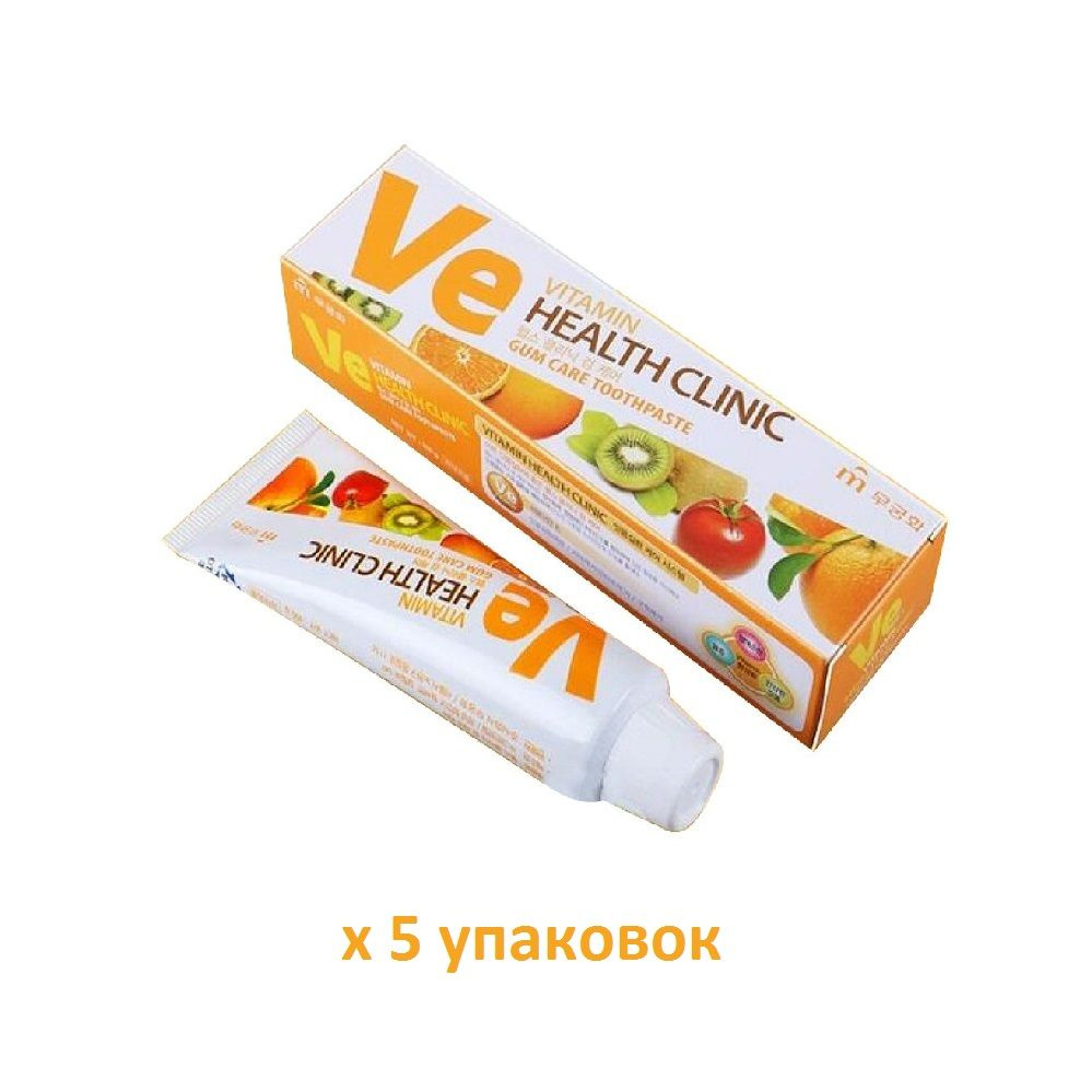 Зубная паста Mukunghwa Health Clinic Vitamin с витаминами (100 г) х 5 упаковок  #1