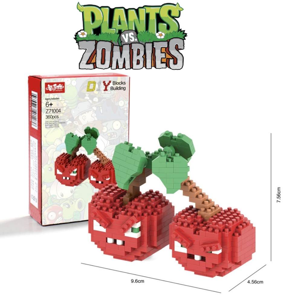 конструктор "Растения против Зомби", Plants vs Zombie, вишня #1