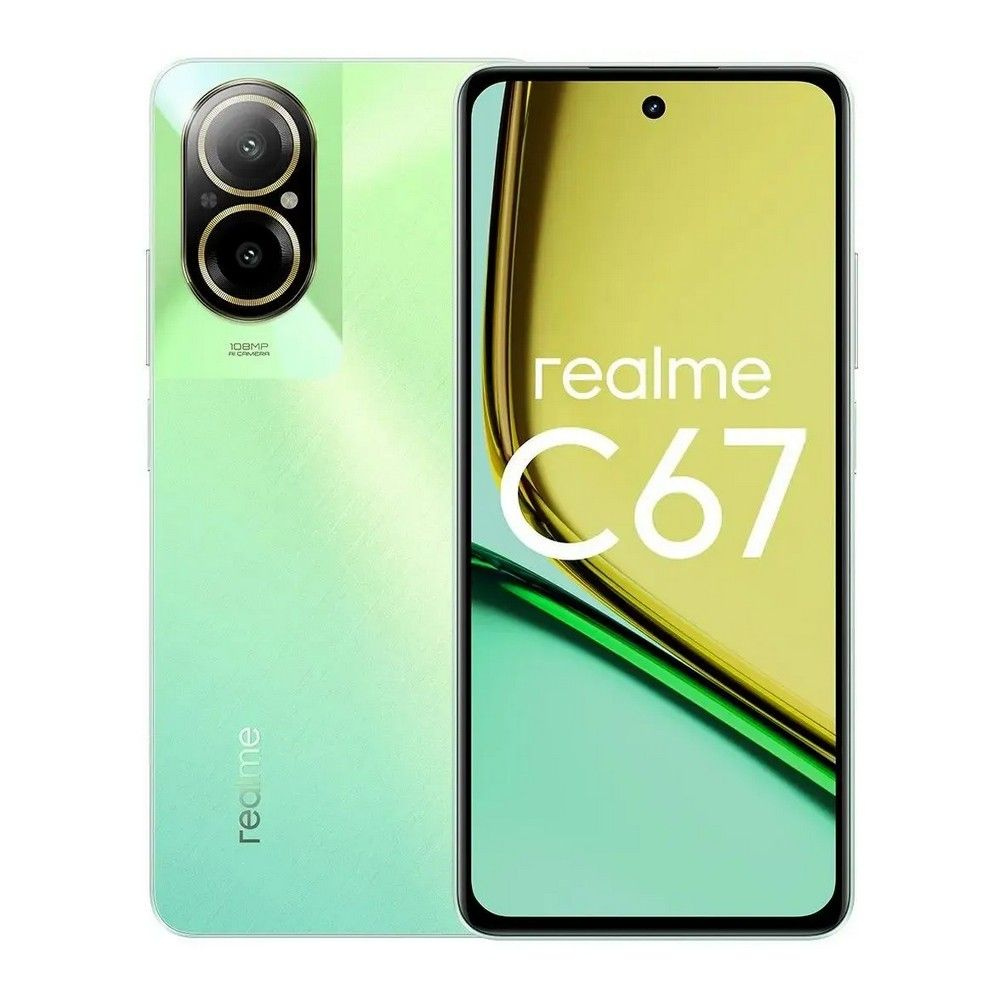 realme Смартфон C67 Ростест (EAC) 8/256 ГБ, зеленый #1