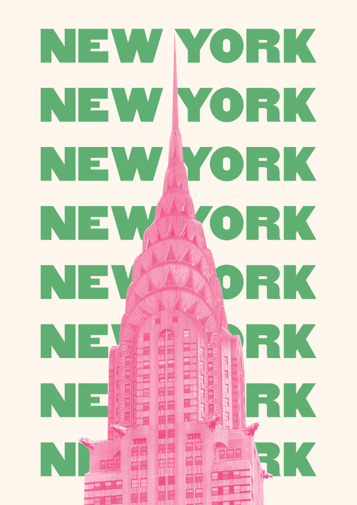 PostersRu Постер ""Нью Йорк/New York"", 100 см х 70 см #1