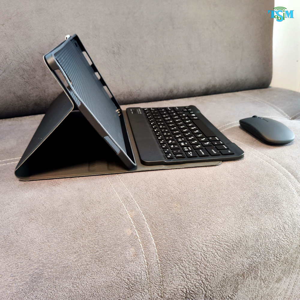 Чехол с клавиатурой для планшета (Xiaomi Redmi Pad, + Мышка, Черный)  #1