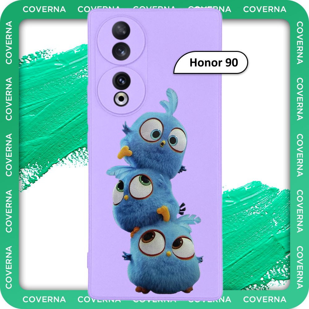 Чехол силиконовый с рисунком Angry Birds на Huawei Honor 90, на Хонор 90  #1