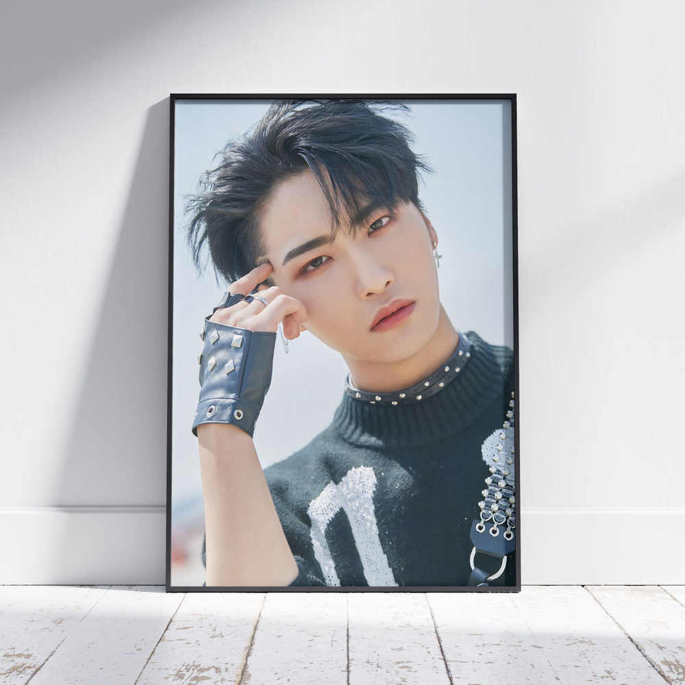 Плакат на стену для интерьера ATEEZ (Сонхва - Seonghwa 21) - Постер по K-POP музыке формата A3 (30x42 #1
