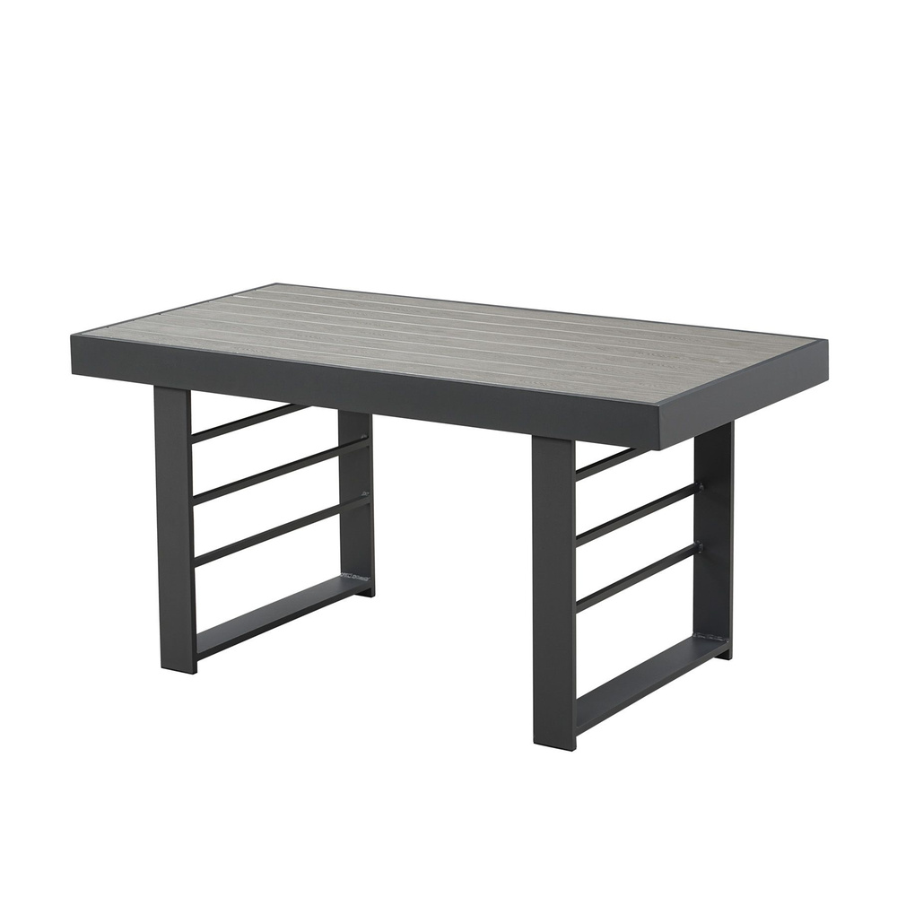 Садовый обеденный стол, алюминий, 130x66x66см, 6 персон, серия TOSSA  #1