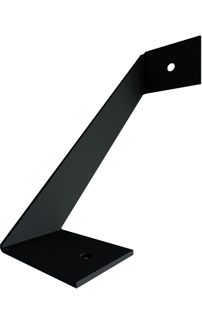 Набор кронштейнов Квинс 12.3x4.6 см сталь нагрузка до 7.5 кг цвет чёрный  #1