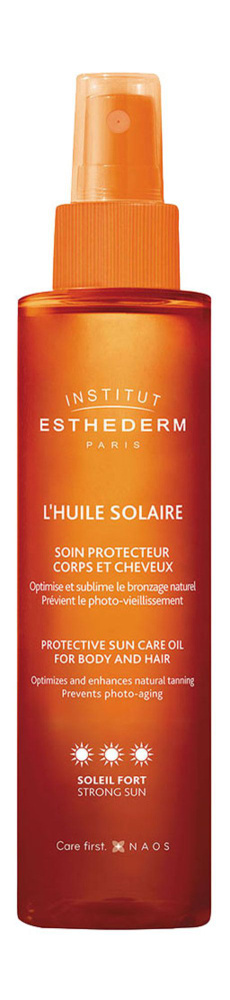 Солнцезащитное масло для тела и волос L'Huile Solaire Protective Sun Care Oil for Body and Hair SPF 50, #1