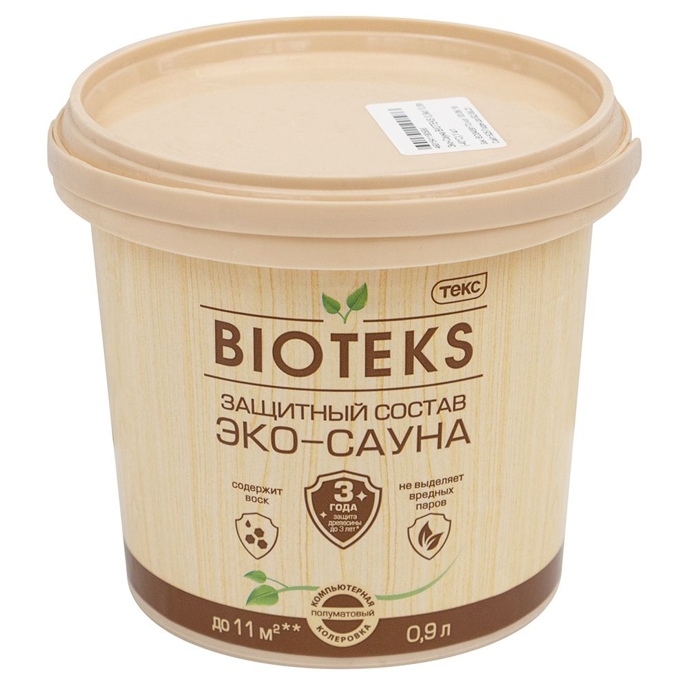 Защитный состав Текс Bioteks Эко-Сауна 0,9 л- 2 шт. #1