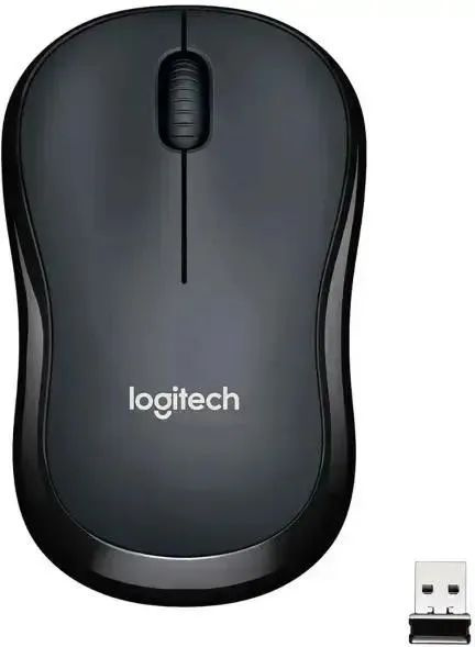 Logitech Мышь беспроводная M220, черный #1