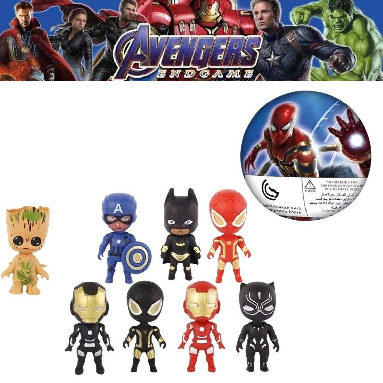 Фигурка игрушка сюрприз шар для мальчика Марвел Мстители , Супергерои Marvel Avengers 1 шт.  #1