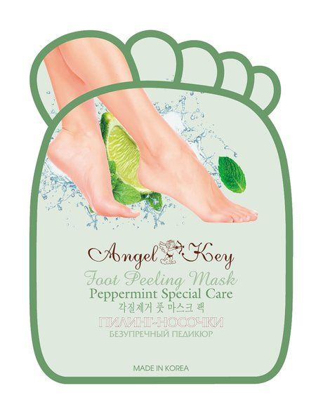 Пилинг- носочки с экстрактом мяты Foot Peeling Mask Peppermint Special Care  #1