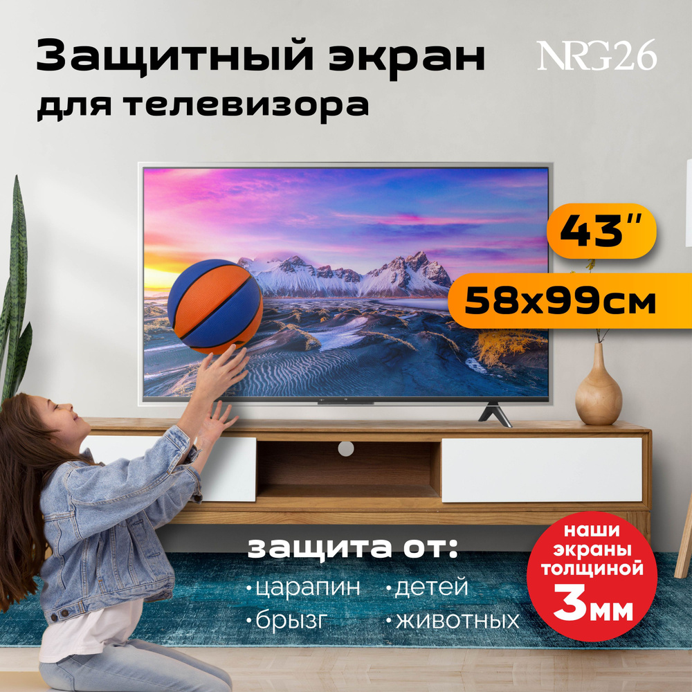 NRG26 Защитный экран для телевизора 43'' #1
