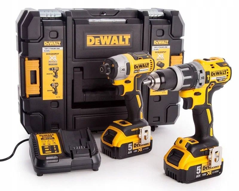 Набор аккумуляторных инструментов DeWalt DCK266P2T #1