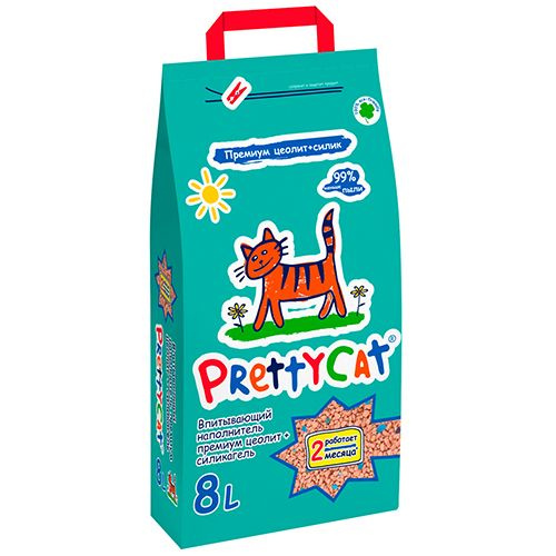 PrettyCat Premium цеолит + силикагель / Наполнитель для кошачьего туалета ПриттиКэт Премиум Впитывающий, #1